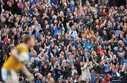 18 September 2011; Dublin supporters celebrate after Kevin McManamon scored a goal. Supporters at the GAA Football All-Ireland Championship Finals, Croke Park, Dublin. Picture credit: Brian Lawless / SPORTSFILE