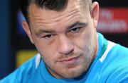 24 September 2011; Ireland prop Cian Healy during a press conference ahead of their Pool C game against Russia. Ireland Rugby Squad Press Conference, 2011 Rugby World Cup, Rotorua International Stadium, Rotorua, New Zealand. Picture credit: Brendan Moran / SPORTSFILE