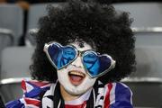 24 Sepember 2011; A New Zealand supporter awaits the start of the match. 2011 Rugby World Cup, Pool A, New Zealand v France, Eden Park, Auckland, New Zealand. Picture credit: David Rowland / SPORTSFILE