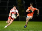 5 April 2017; Conor Doherty of Derry in action against Jarleth Og Burns of Armagh during the EirGrid Ulster GAA Football U21 Championship Semi-Final match between Derry and Armagh at Celtic Park in Derry. Photo by Oliver McVeigh/Sportsfile
