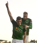 7 April 2017; Garry Buckley of Cork City celebrates with team mate Kevin O'Connor after scoring his sides first goal during the SSE Airtricity League Premier Division match between Cork City and Derry City at Turner's Cross in Cork. Photo by Eóin Noonan/Sportsfile