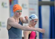 7 April 2017; Niamh Coyne of NCD Tallaght, Co. Dublin, ahead of competing in the Open Women's 100m Breaststroke Final during the 2017 Irish Open Swimming Championships at the National Aquatic Centre in Dublin. Photo by Sam Barnes/Sportsfile