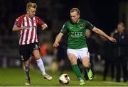 7 April 2017; Stephen Dooley of Cork City in action against Nicky Low of Derry City during the SSE Airtricity League Premier Division match between Cork City and Derry City at Turner's Cross in Cork. Photo by Eóin Noonan/Sportsfile