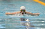 7 April 2017; Ele Donegan of Leander Swim Club, Co. Cork, competing in the Junior Women's 400m Indiviudal Medley Final during the 2017 Irish Open Swimming Championships at the National Aquatic Centre in Dublin. Photo by Sam Barnes/Sportsfile