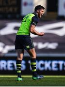 8 April 2017; Ross Byrne of Leinster celebrates after kicking a drop goal during the closing stages of the Guinness PRO12 Round 19 match between Ospreys and Leinster at the Liberty Stadium in Swansea, Wales. Photo by Stephen McCarthy/Sportsfile