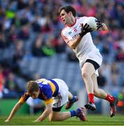 8 April 2017; Pauric Smith of Louth in action against Brian Fox of Tipperary during the Allianz Football League Division 3 Final match between Louth and Tipperary at Croke Park in Dublin. Photo by Brendan Moran/Sportsfile