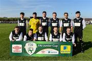 8 April 2017; The Killarney Celtic team ahead of the FAI Junior Cup semi final match between Killarney Celtic and Sheriff YC, in association with Aviva and Umbro, at Mastergeeha FC in Killarney, Co. Kerry. Photo by Ramsey Cardy/Sportsfile