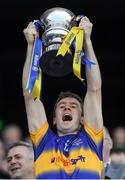 8 April 2017; Tipperary captain Brian Fox lifts the Division 3 trophy after the Allianz Football League Division 3 Final match between Louth and Tipperary at Croke Park in Dublin. Photo by Brendan Moran/Sportsfile