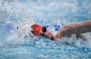 8 April 2017; Daniel Wiffen of Lisburn Swim Club, Co. Antrim, competing in the Men's 400m Freestyle Final during the 2017 Irish Open Swimming Championships at the National Aquatic Centre in Dublin. Photo by Seb Daly/Sportsfile