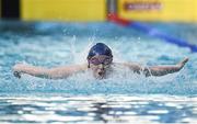 8 April 2017; Emma Reid of Ards Swim Club, Co. Down, competing in the Women's 100m Butterfly Final during the 2017 Irish Open Swimming Championships at the National Aquatic Centre in Dublin. Photo by Seb Daly/Sportsfile