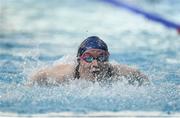 8 April 2017; Emma Reid of Ards Swim Club, Co. Down, competing in the Women's 100m Butterfly Final during the 2017 Irish Open Swimming Championships at the National Aquatic Centre in Dublin. Photo by Seb Daly/Sportsfile