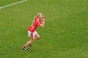 25 September 2011; Nollaig Cleary, Cork, celebrates after scoring her side's first goal. TG4 All-Ireland Ladies Senior Football Championship Final, Cork v Monaghan, Croke Park, Dublin. Picture credit: Pat Murphy / SPORTSFILE