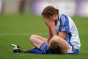 25 September 2011; Niamh Kindlon, Monaghan, shows her disappointment after the game. TG4 All-Ireland Ladies Senior Football Championship Final, Cork v Monaghan, Croke Park, Dublin. Picture credit: Pat Murphy / SPORTSFILE