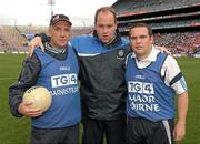 25 September 2011; The Monaghan management team, from left, Peter Clarke, Gregory McGonigle and John Downey. TG4 All-Ireland Ladies Senior Football Championship Final, Cork v Monaghan, Croke Park, Dublin. Photo by Sportsfile