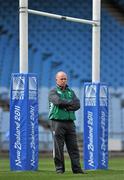 27 September 2011; Ireland head coach Declan Kidney looks on during squad training ahead of their 2011 Rugby World Cup, Pool C, game against Italy on Sunday. Ireland Rugby Squad Training, Carisbrook Stadium, Dunedin, New Zealand. Picture credit: Brendan Moran / SPORTSFILE