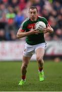 2 April 2017; Keith Higgins of Mayo during the Allianz Football League Division 1 Round 7 match between Mayo and Donegal at Elverys MacHale Park in Castlebar, Co Mayo. Photo by Stephen McCarthy/Sportsfile