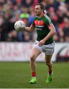 2 April 2017; Keith Higgins of Mayo during the Allianz Football League Division 1 Round 7 match between Mayo and Donegal at Elverys MacHale Park in Castlebar, Co Mayo. Photo by Stephen McCarthy/Sportsfile