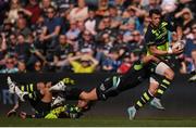 8 April 2017; Zane Kirchner of Leinster is tackled by Rhys Webb of Ospreys during the Guinness PRO12 Round 19 match between Ospreys and Leinster at the Liberty Stadium in Swansea, Wales. Photo by Stephen McCarthy/Sportsfile