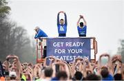 9 April 2017; Runners warm up with the help of Team Lifestyle members prior to the Great Ireland Run 5k at Phoenix Park, in Dublin. Photo by Seb Daly/Sportsfile