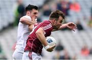 9 April 2017; Paul Conroy of Galway is tackled by Eóin Doyle of Kildare during the Allianz Football League Division 2 Final between Kildare and Galway at Croke Park in Dublin. Photo by Ramsey Cardy/Sportsfile