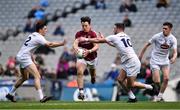 9 April 2017; Sean Armstrong of Galway in action against Mick O'Grady, left, and Fergal Conway of Kildare during the Allianz Football League Division 2 Final between Kildare and Galway at Croke Park in Dublin. Photo by Ramsey Cardy/Sportsfile