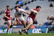 9 April 2017; Sean Armstrong of Galway is tackled by Fergal Conway of Kildare during the Allianz Football League Division 2 Final between Kildare and Galway at Croke Park in Dublin. Photo by Ramsey Cardy/Sportsfile