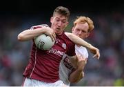 9 April 2017; Johnny Heaney of Galway in action against Keith Cribbin of Kildare during the Allianz Football League Division 2 Final match between Kildare and Galway at Croke Park in Dublin. Photo by Stephen McCarthy/Sportsfile