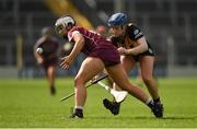 9 April 2017; Dervla Higgins of Galway in action against Julianne Malone of Kilkenny during the Littlewoods National Camogie League semi-final match between Galway and Kilkenny at Semple Stadium in Thurles, Co. Tipperary. Photo by David Fitzgerald/Sportsfile