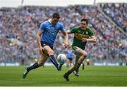 9 April 2017; Paddy Andrews of Dublin in action against Ronan Shanahan of Kerry during the Allianz Football League Division 1 Final between Dublin and Kerry at Croke Park in Dublin. Photo by Ramsey Cardy/Sportsfile