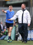 9 April 2017; Darren Daly of Dublin appeals to an umpire during the Allianz Football League Division 1 Final match between Dublin and Kerry at Croke Park in Dublin. Photo by Stephen McCarthy/Sportsfile