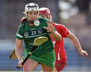 9 April 2017; Mairead Fitzgerald of Limerick in action against Libby Coppinger of Cork during the Littlewoods National Camogie League semi-final match between Cork and Limerick at Pairc Ui Rinn, in Cork. Photo by Matt Browne/Sportsfile