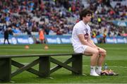 9 April 2017; Chris Healy of Kildare following his side's defeat in the Allianz Football League Division 2 Final between Kildare and Galway at Croke Park in Dublin. Photo by Ramsey Cardy/Sportsfile