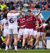 9 April 2017; Gareth Bradshaw of Galway celebrates following his side's victory in the Allianz Football League Division 2 Final between Kildare and Galway at Croke Park in Dublin. Photo by Ramsey Cardy/Sportsfile