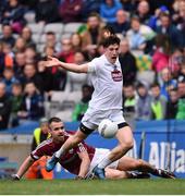9 April 2017; David Slattery of Kildare is tackled by Cathal Sweeney of Galway during the Allianz Football League Division 2 Final between Kildare and Galway at Croke Park in Dublin. Photo by Ramsey Cardy/Sportsfile