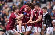 9 April 2017; Galway players celebrate following their victory in the Allianz Football League Division 2 Final between Kildare and Galway at Croke Park in Dublin. Photo by Ramsey Cardy/Sportsfile