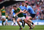 9 April 2017; Jack Savage of Kerry is tackled by Philly McMahon of Dublin during the Allianz Football League Division 1 Final between Dublin and Kerry at Croke Park in Dublin. Photo by Ramsey Cardy/Sportsfile
