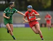 9 April 2017; Orla Cronin of Cork in action against Mairead Ryan of Limerick during the Littlewoods National Camogie League semi-final match between Cork and Limerick at Pairc Ui Rinn, in Cork. Photo by Matt Browne/Sportsfile