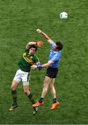 9 April 2017; Michael Darragh Macauley of Dublin in action against David Moran of Kerry during the Allianz Football League Division 1 Final match between Dublin and Kerry at Croke Park, in Dublin. Photo by Ray McManus/Sportsfile