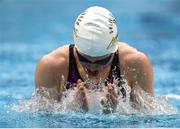 9 April 2017; Mona McSharry of Marlins Swim Club, Co. Donegal competing in the Women's 200m Breaststroke during the 2017 Irish Open Swimming Championships at the National Aquatic Centre in Dublin. Photo by Seb Daly/Sportsfile