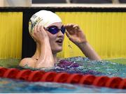 9 April 2017; Mona McSharry of Marlins Swim Club, Co. Donegal after winning the Women's 200m Breaststroke during the 2017 Irish Open Swimming Championships at the National Aquatic Centre in Dublin. Photo by Seb Daly/Sportsfile