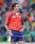 25 September 2011; Craig Joubert, Referee. 2011 Rugby World Cup, Pool C, Ireland v Russia, Rotorua International Stadium, Rotorua, New Zealand. Picture credit: Brendan Moran / SPORTSFILE