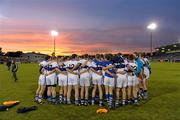 27 September 2011; The St. Vincents squad in a huddle before the start of the game. Dublin Senior Football Club Championship, Round 3, St. Vincents v Trinity Gaels, Parnell Park, Dublin. Photo by Sportsfile