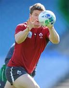 28 September 2011; Ireland captain Brian O'Driscoll in action during squad training ahead of their 2011 Rugby World Cup, Pool C, game against Italy on Sunday. Ireland Rugby Squad Training, Carisbrook Stadium, Dunedin, New Zealand. Picture credit: Brendan Moran / SPORTSFILE
