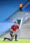 28 September 2011; Ireland captain Brian O'Driscoll during squad training ahead of their 2011 Rugby World Cup, Pool C, game against Italy on Sunday. Ireland Rugby Squad Training, Carisbrook Stadium, Dunedin, New Zealand. Picture credit: Brendan Moran / SPORTSFILE