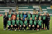 28 September 2011; The Peamount United FC squad. UEFA Women's Champions League Round of 32, Peamount United FC v Paris St Germain, Tallaght Stadium, Tallaght, Dublin. Picture credit: David Maher / SPORTSFILE