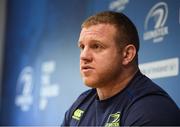 10 April 2017; Sean Cronin of Leinster during a press conference at Leinster Rugby Headquarters in UCD, Dublin. Photo by Stephen McCarthy/Sportsfile