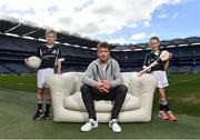 10 April 2017; In attendance at the launch of the Littlewoods Ireland GAA Go Games Provincial Days in Croke Park are Kerry footballer Donnchadh Walsh with Conor Curran and Katie Morely. At the event Littlewoods Ireland were joined by their ambassador and Waterford hurler Austin Gleeson, Dublin Ladies footballer Noelle Healy, Kildare camogie player Siobhan Hurley and Kerry footballer Donnchadh Walsh. The GAA Go Games Provincial Days is an initiative which will see 7,000 children take part in mini versions of hurling and football blitzes over the course of two weeks in April. As part of the sponsorship, a special Littlewoods Ireland Lounge was installed in Croke Park for the Go Games. Photo by Ramsey Cardy/Sportsfile