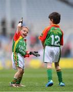 10 April 2017; Joe Haverty of Ballinamere Durrow, Co. Offaly, celebrates a goal during day 1 of The Go Games Provincial Days in partnership with Littlewoods Ireland at Croke Park in Dublin. Photo by Ramsey Cardy/Sportsfile