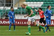 10 April 2017; Stephanie Roche of Republic of Ireland celebrates after scoring her side's first goal during the Women's International Friendly match between Republic of Ireland and Slovakia at Tallaght Stadium in Tallaght, Co. Dublin. Photo by David Maher/Sportsfile