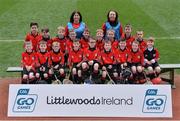 10 April 2017; The Kildavin team, Co Carlow, pose for a photograph during The Go Games Provincial Days in partnership with Littlewoods Ireland -Day 1 at Croke Park in Dublin. Photo by Sam Barnes/Sportsfile